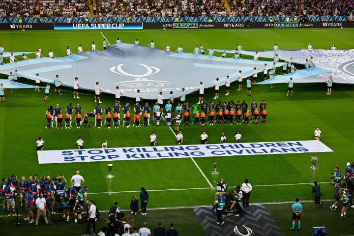 UEFA manda mensaje a Israel: “Dejen de matar niños, dejen de matar civiles”
