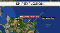 Officials: No injuries after apparent explosion near site of Baltimore's Key Bridge