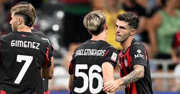 Santiago Gimenez da asistencia a Pulisic y Milan avanza