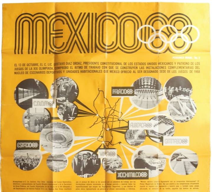 En Nuevo León, subastarán bandera oficial de los Juegos Olímpicos México 68