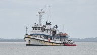 Why the historic R/V Robert Gray was anchored in Lewes