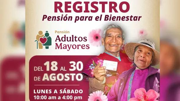Pensión Mujeres Bienestar registro apellidos A