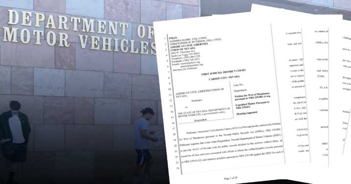 ACLU Nevada sues DMV over communications with ICE, possibly over Signal app