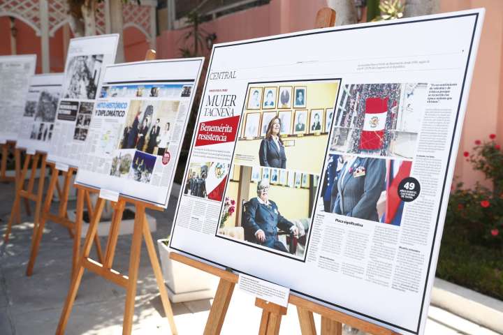Tacna recibe exposición por bicentenario de El Peruano que resalta su historia y memoria
