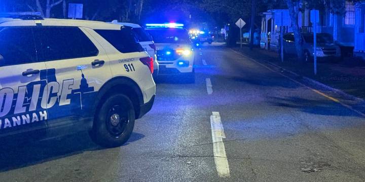 Heavy Police presence on East Anderson Street