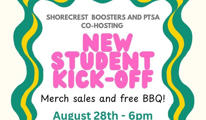 New student Kick-Off event at Shorecrest August 28, 2025
