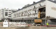 Maryland governor attends ceremonial demolition at Pimlico Race Course