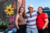 Retired Firefighter Honors Late Wife With Huge Near North Mural: ‘Our Forever Garden’