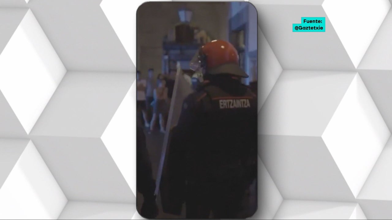Detienen a un menor de 16 años e imputan a una docena por los altercados contra la Policía en Azpeitia