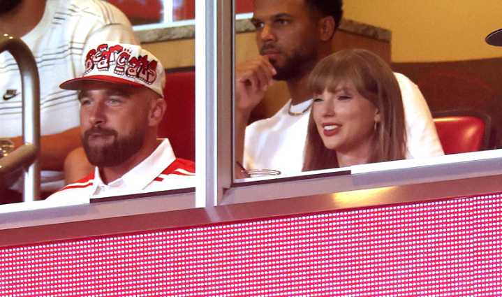 Taylor Swift & Travis Kelce Make First Post-Engagement Appearance Together at College Football Game! (Photos & Videos) 