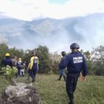 Comisión mixta combate incendio forestal en aldea Páramo de Mariño