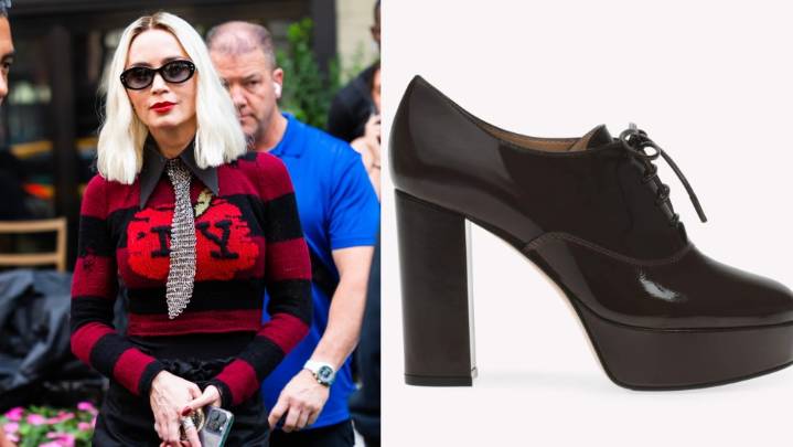 Emily Blunt Revives the Heeled Oxford Trend for 'Devil Wears Prada 2'