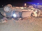 Fatal accidente en la Ruta 3: un hombre perdió la vida tras el vuelco de una camioneta
