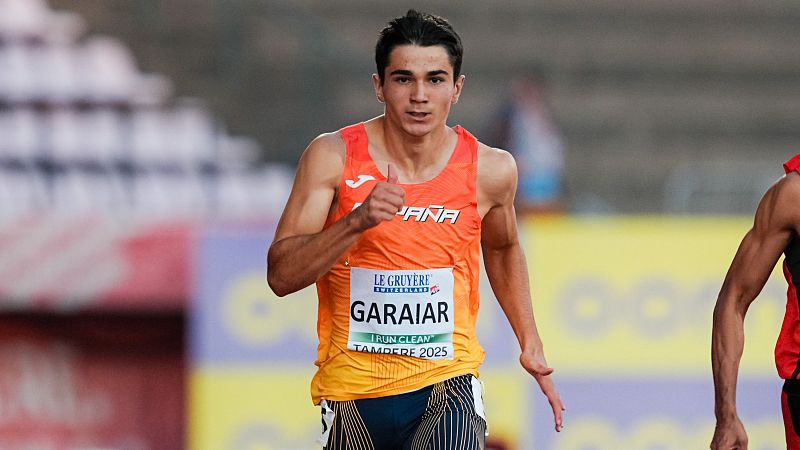 Ander Garaiar, promesa de la velocidad española, oro en los 100 metros en el Europeo sub