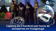 Captura de 2 hombres por hurto de autopartes en Fusagasugá