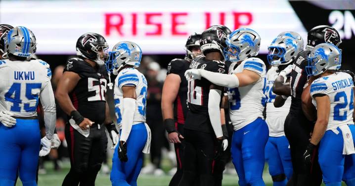 Falcons players wanted to show their respect for injured opponent