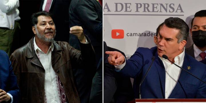 Opiniones divididas entre políticos tras pelea de ‘Alito’ Moreno y Fernández Noroña en el Senado