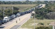 Hurricane Erin offshore, NC Outer Banks could be damaged
