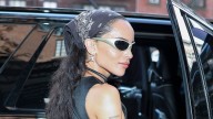 Zoë Kravitz Masters NYC Street Style in Cropped Vest and Pinstripe Pants
