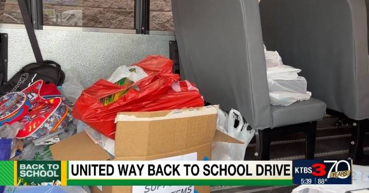 United Way fills the bus with supplies for 2025
