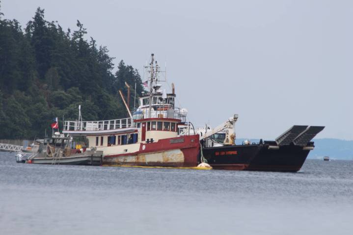 Vessel seized after fuel leak in Holmes Harbor