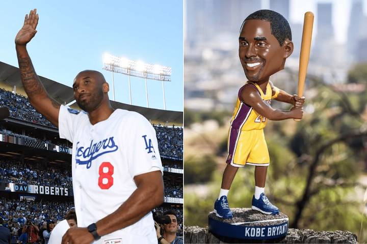 Los Dodgers hacen un especial tributo a Kobe Bryant