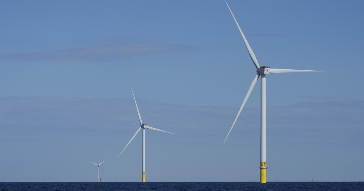 Trump halts work on New England offshore wind project that's nearly complete