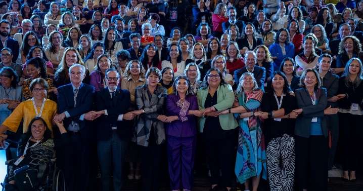 Clara Brugada impulsa iniciativa de ley para sistema de cuidados en Foro Ciudades Cuidadoras en CDMX