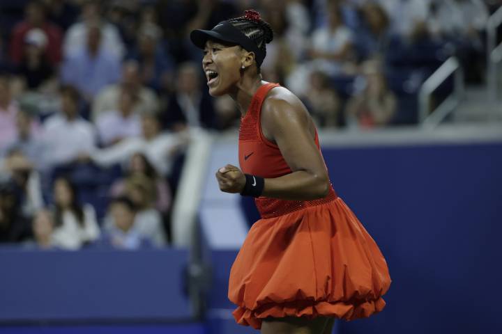 Everything Comes Up Roses for Naomi Osaka in Sparkly Red Look for US Open Win