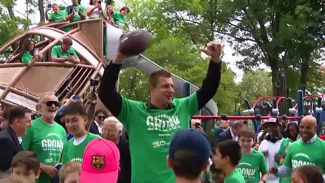 'A day to celebrate' Rob Gronkowski opens new Gronk Playground