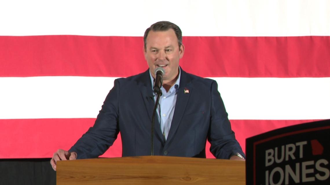 Lt. Gov. Burt Jones kicks off campaign for governor with rally in Butts County