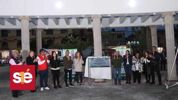 Manuel Vilchis inaugura la renovada Plaza Constitución y defiende proyectos municipales