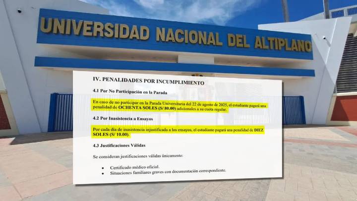 Padres de familia de la UNA Puno en Azángaro protestan por multas de hasta 260 soles por no participar en festival universitario