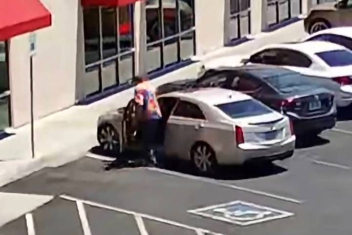 Southeast Las Vegas crash injures woman on scooter; suspect sought