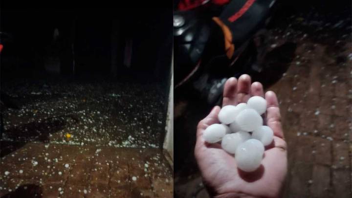 Fuerte granizada sorprendió a Loreto y sus alrededores