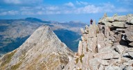 Hiker dies while descending one of UK's tallest mountains as walkers rush to help