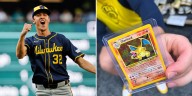 Jacob Misiorowski pulls rare Pokémon card after Brewers win
