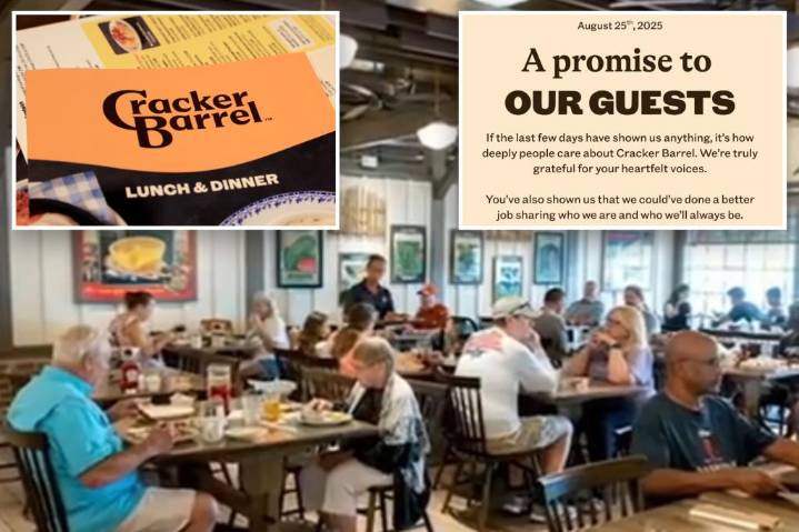 Cracker Barrel ripped as it half-apologizes for lame rebrand