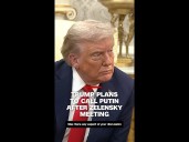 Trump says he plans to call Putin after Zelensky meeting