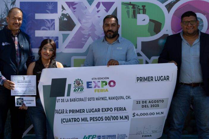 Impulsa UT Babícora el emprendimiento local con 4ª Expo Feria de Productos y Servicios Regionales
