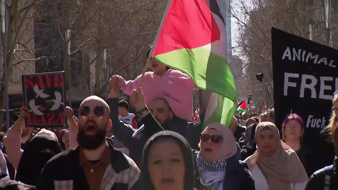 Thousands rally at pro-Palestinian marches across Australia