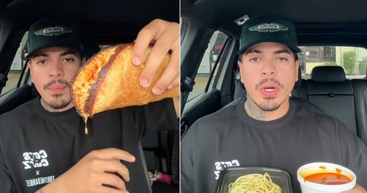 Tiktoker prueba pizzas y espaguetis cubanos en Miami y desata un debate candente