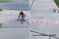 Woman Fights Back After Receiving an HOA Complaint Over Her Chalk Art (Exclusive)