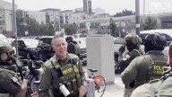 Border Patrol agents in Little Tokyo