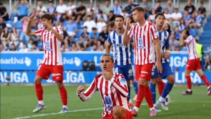 Atlético de Madrid se estanca con el Alavés y sigue sin ganar en LaLiga de España