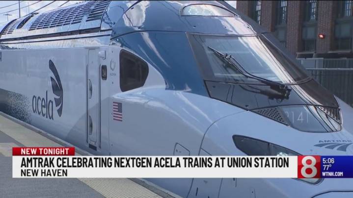 New Acela trains stop at Union Station in New Haven ahead of debut