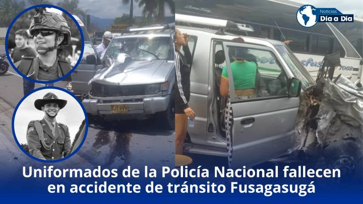 Uniformados de la Policía Nacional fallecen en accidente de tránsito Fusagasugá