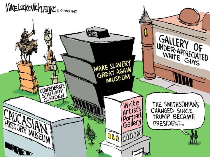 Cartoon: Trump rewrites history