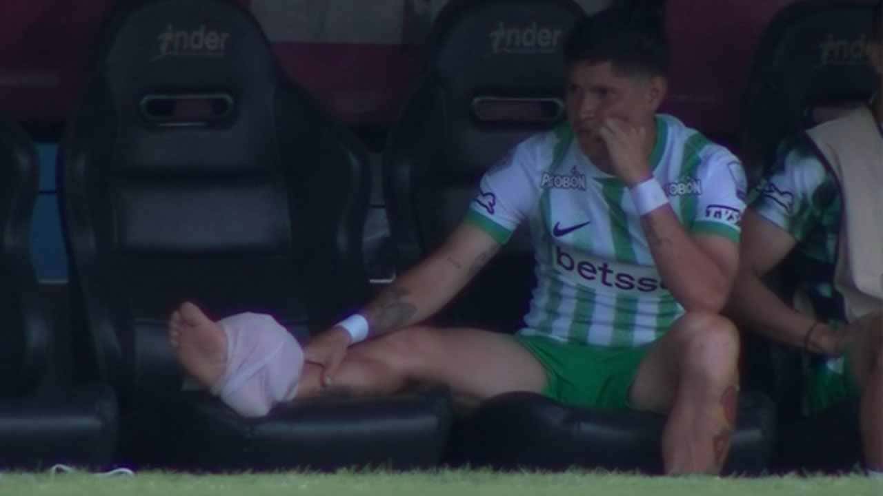 La imagen de Jorman Campuzano que preocupa en Atlético Nacional