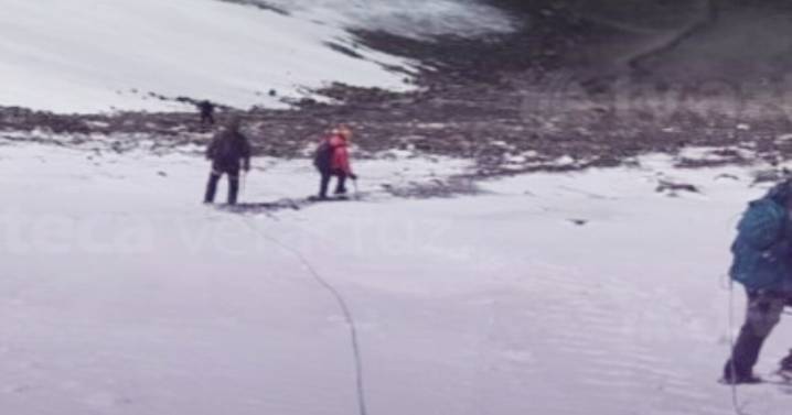 Cae alpinista 500 metros en el Pico de Orizaba y desata operativo de emergencia